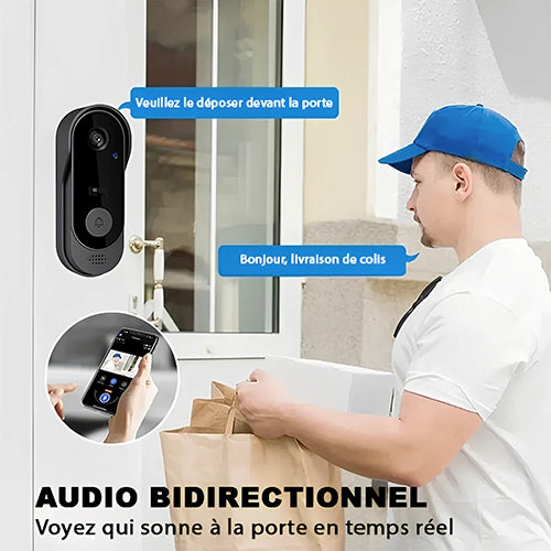 Sonnette Sans Fil avec Vidéo Connectée EYECAM - Full HD